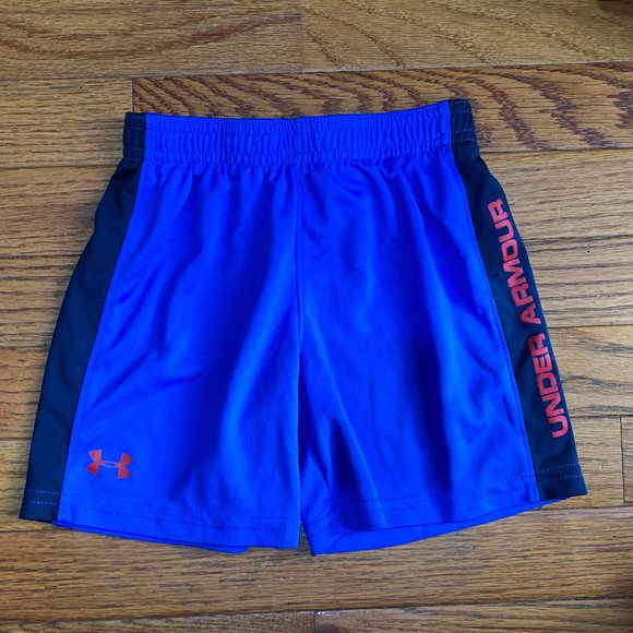 Under Armour ❤️ Kid's Blue Elastic Short Size 3T (PRE-LOVED) - Picture 1 of 4